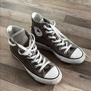 Converse High Top Sneakers - Brown and White